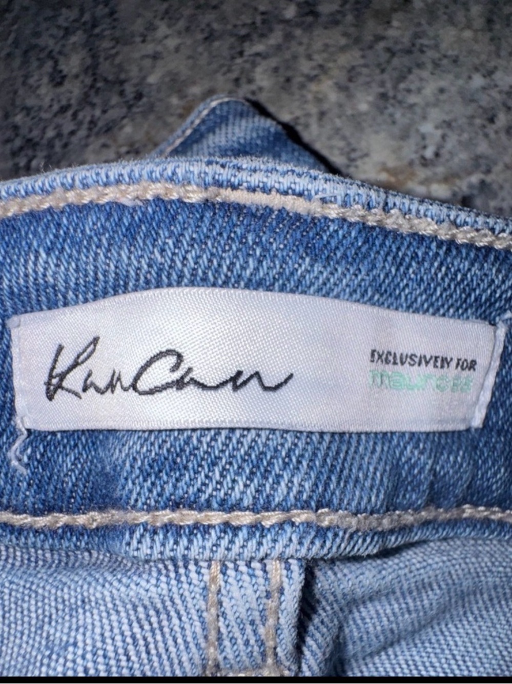 Kancan High-Rise Distressed Women's Jeans in Dark Blue